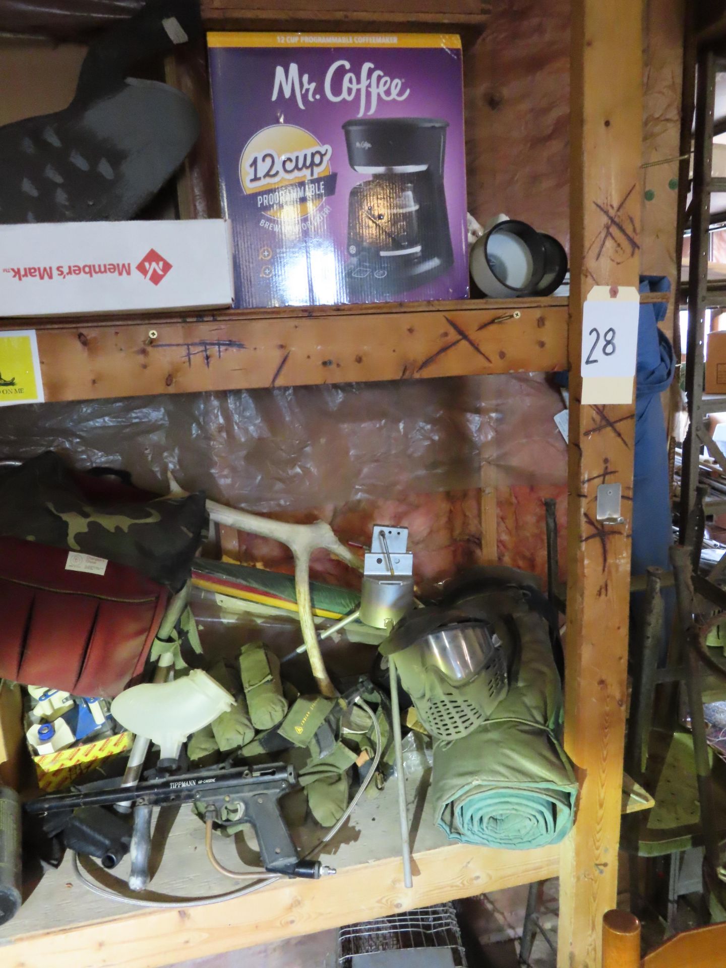 Contents of Wooden Shelf, Paint Ball Gun, Jack Stand and other items - Image 3 of 9