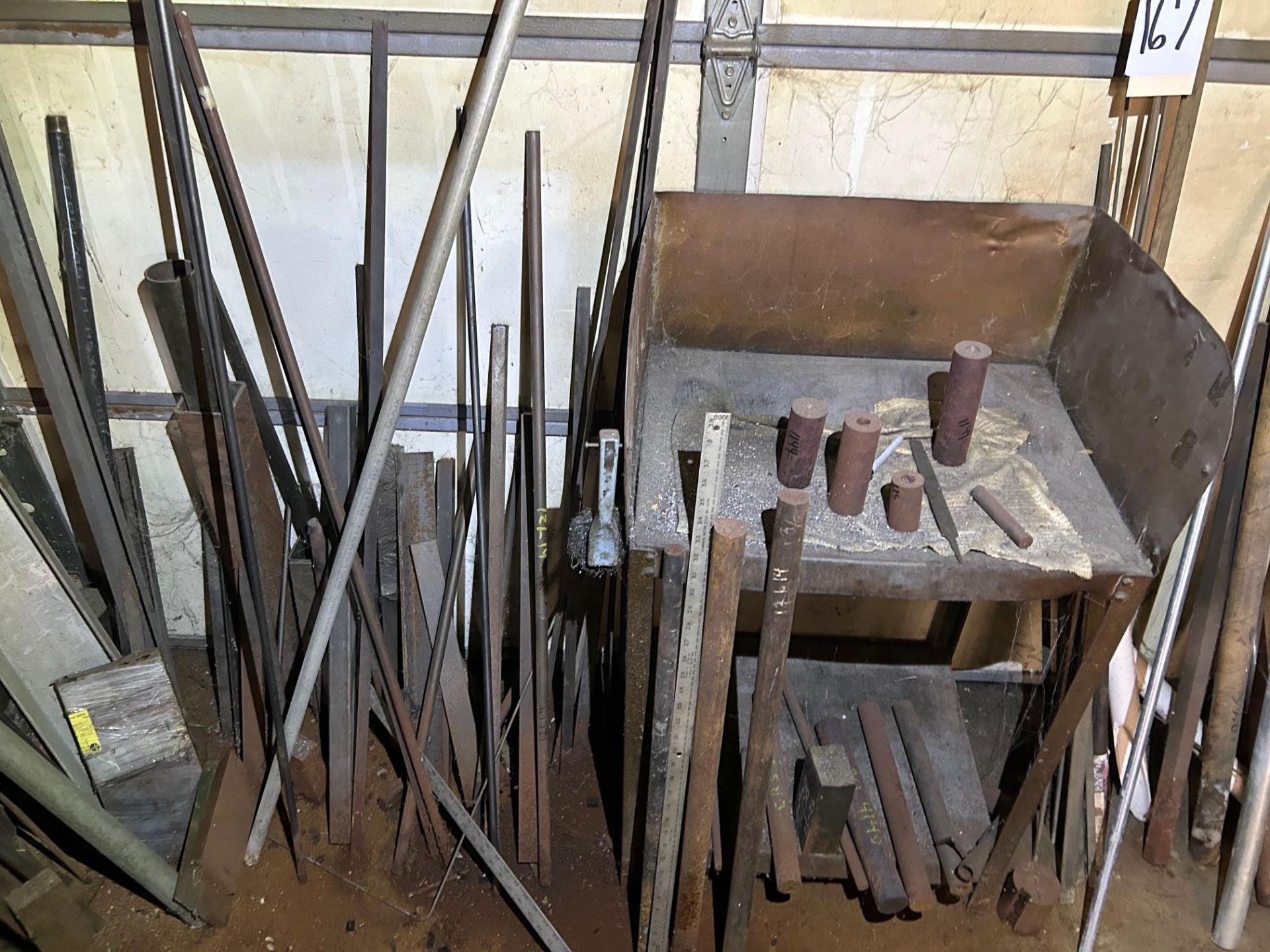 Raw Steel Contents, Bar Stock, Pipe, Expanded Metal & other Metal Stock with Metal Table - Image 3 of 9