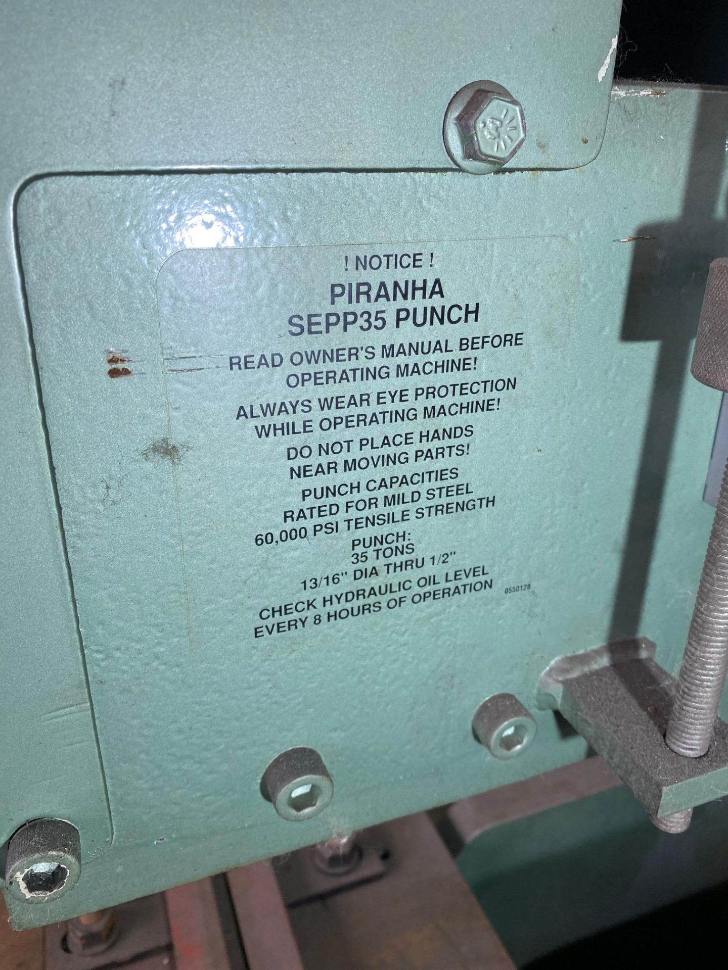 35-Ton Piranha SEPP35 Punch Press - Image 4 of 8
