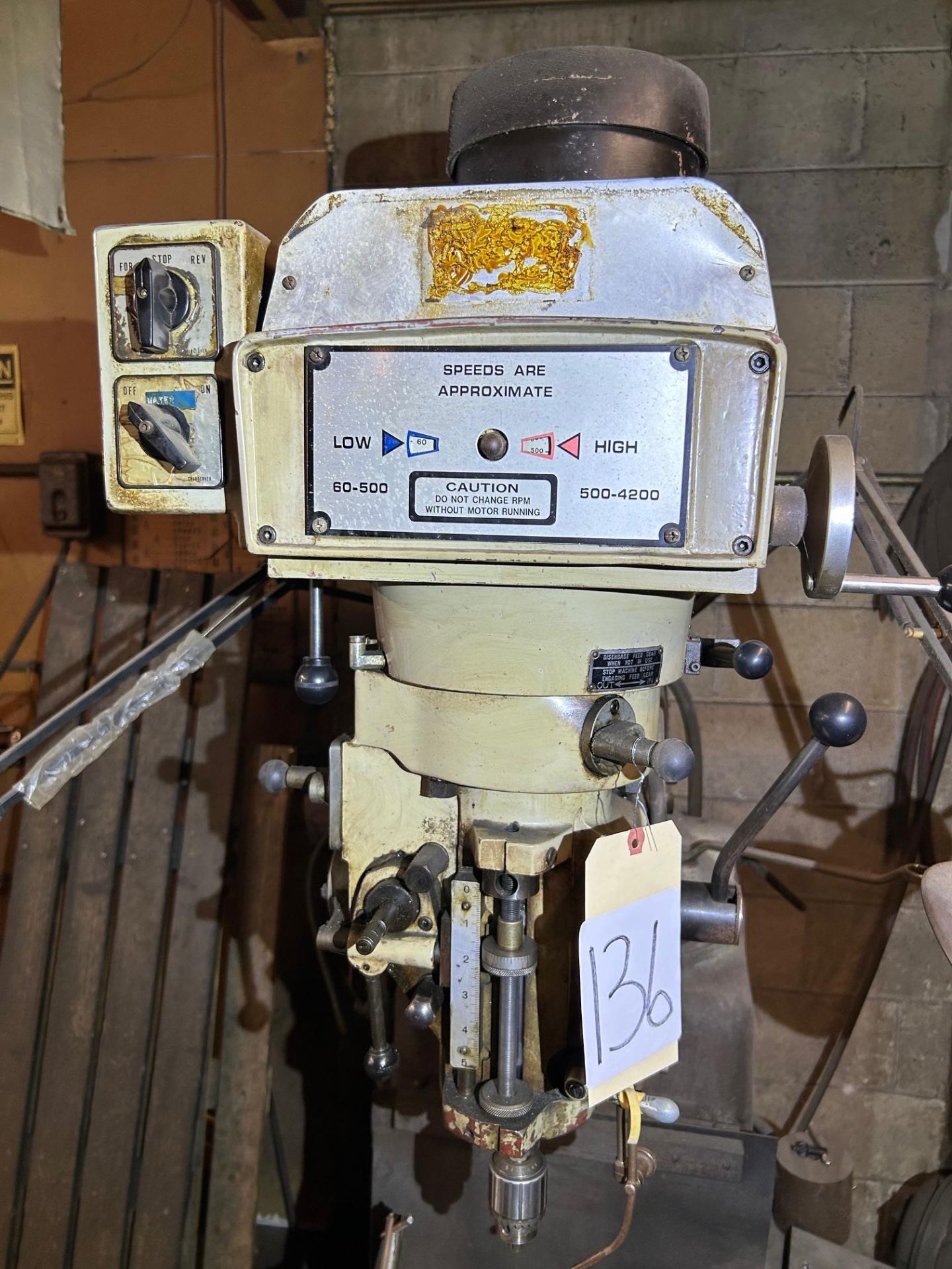 Microcut Vertical Mill with Vise - Image 9 of 11
