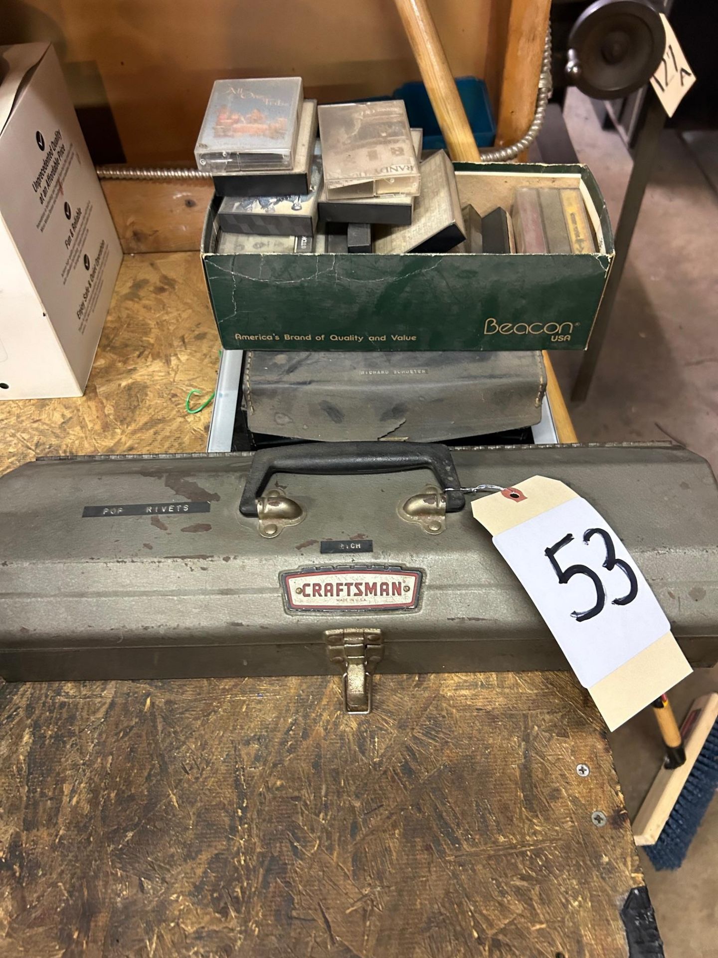 Craftsman Toolbox with contents and tapes