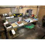 Table and Contents of Gunsmithing Tools, Lead Billets, Gun Smith Journals and Manuals