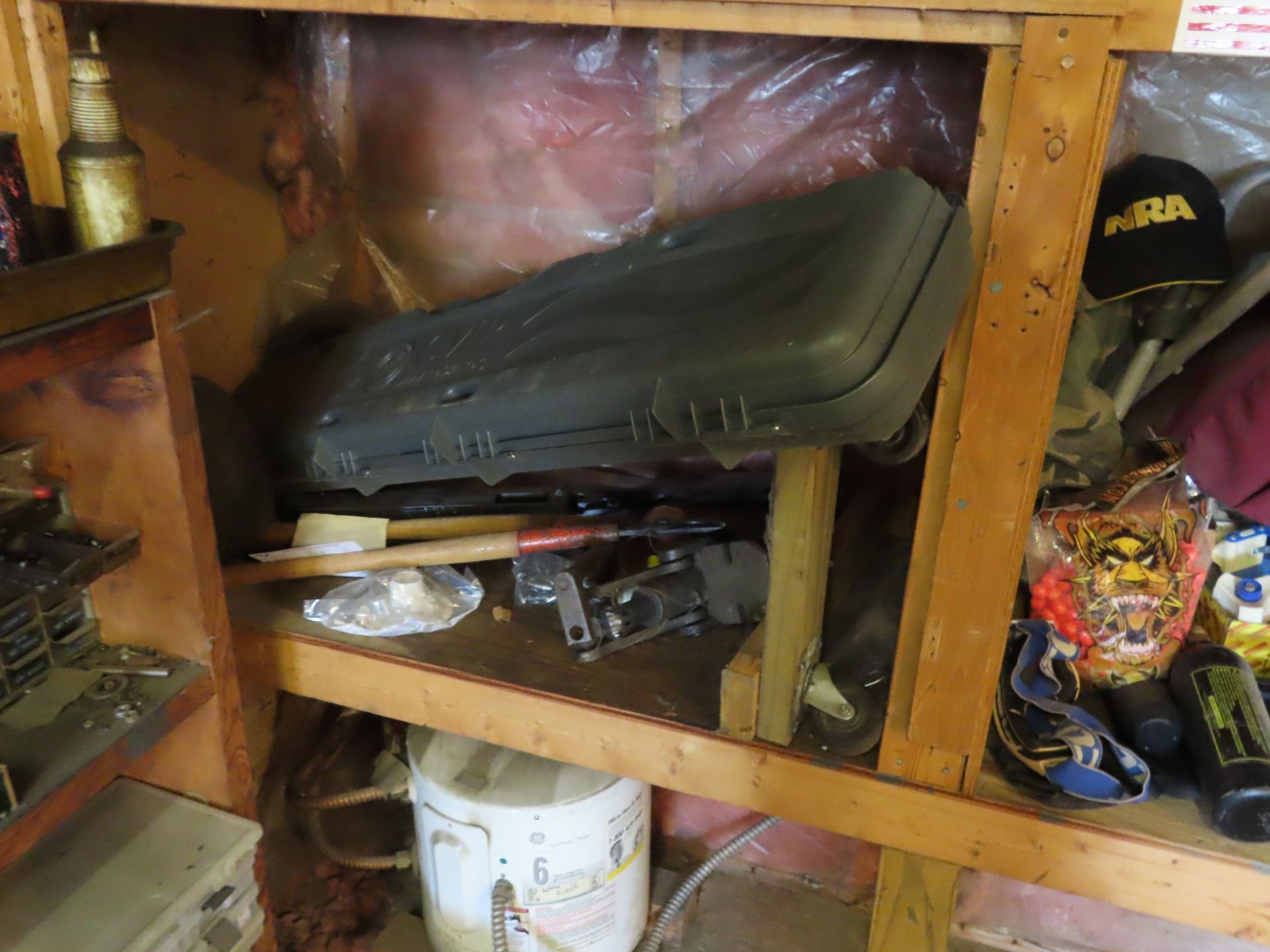 Contents of Wooden Shelf, Paint Ball Gun, Jack Stand and other items - Image 6 of 9