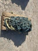 MISC PALLET OF CHAINS AND HOOKS