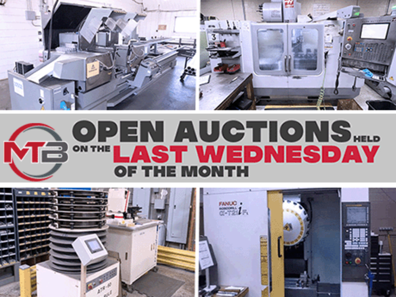 Monthly Multi-Facility CNC & Fab No Reserve Auction