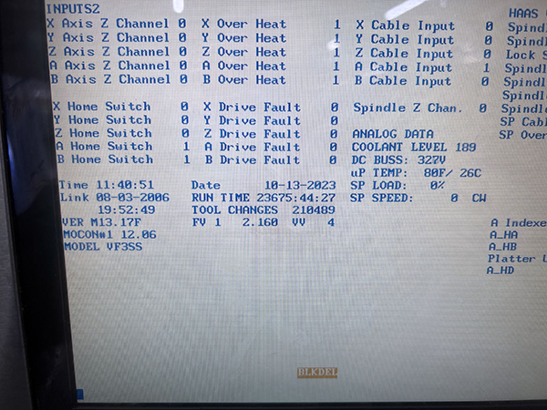 Haas VF-3SS Vertical Machining Center (2005) - Image 3 of 7