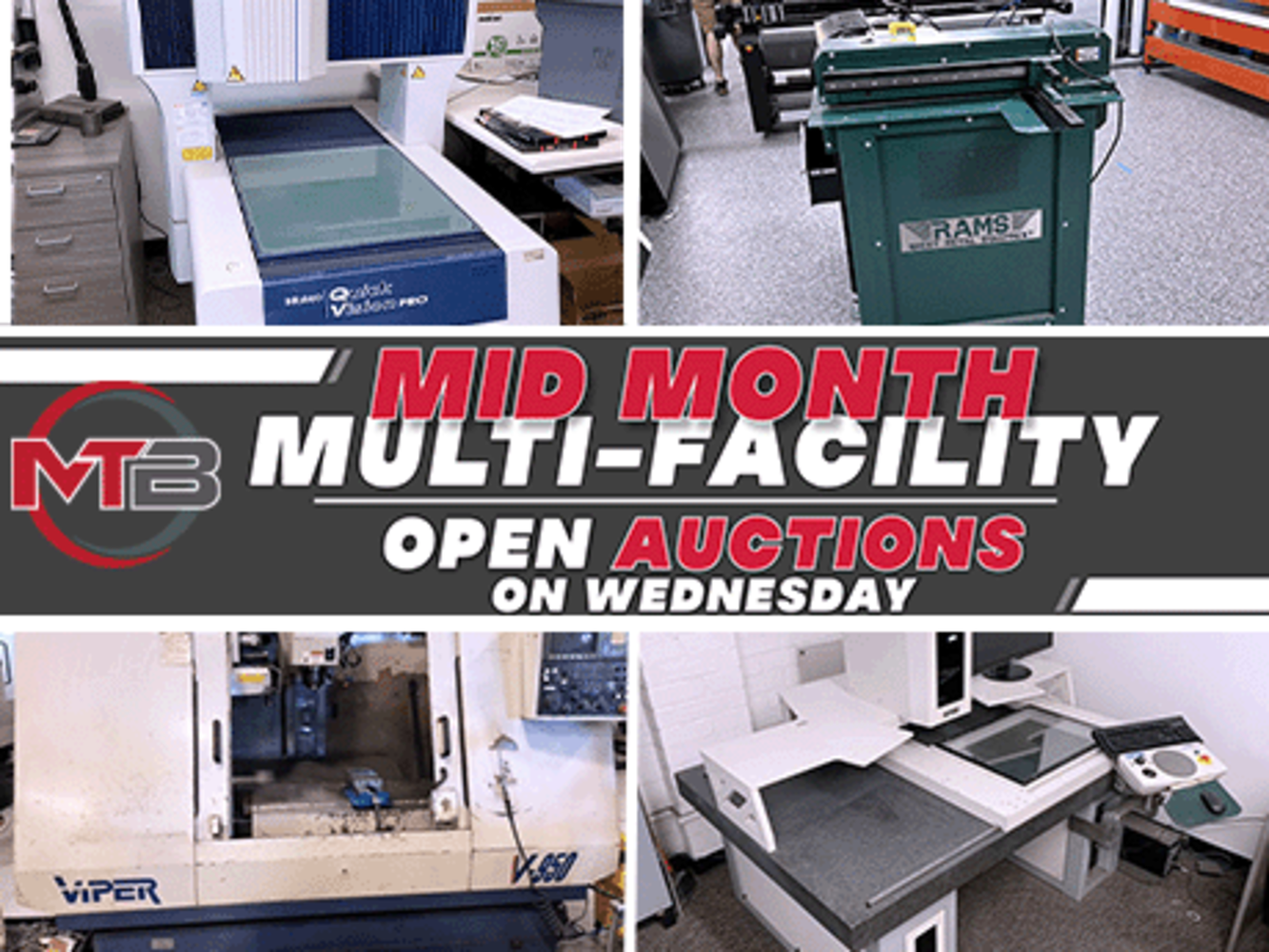 Mid-Month Multi-Facility CNC & Fab No Reserve Auction