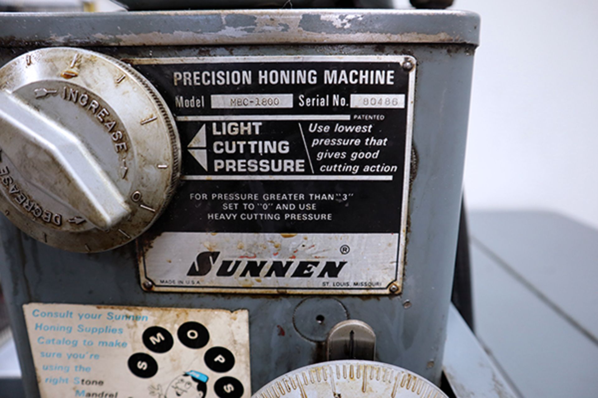 Sunnen MBC-1800D Honing Machine - Image 9 of 9