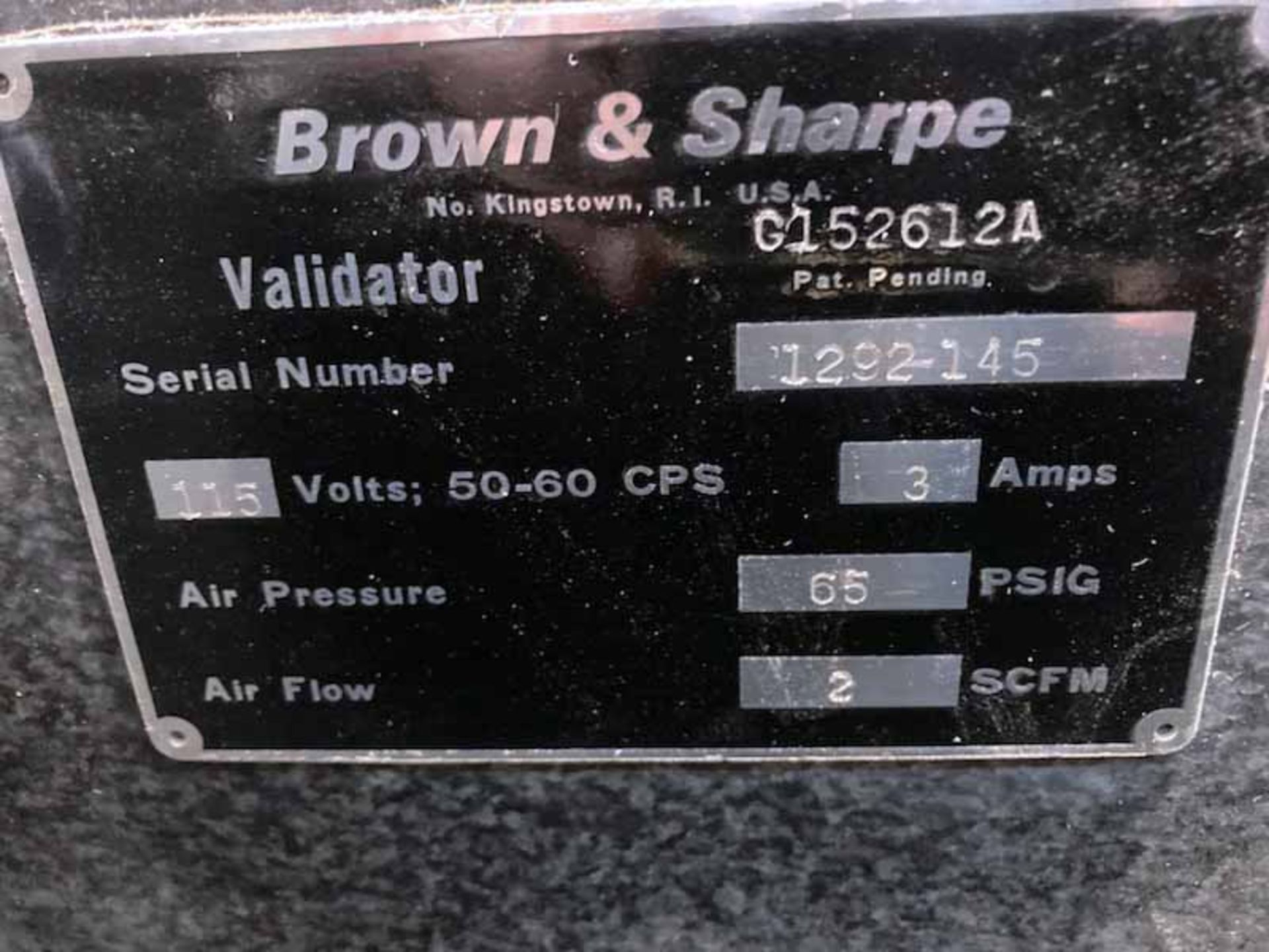 Brown and Sharp Validator XCEL Coordinate Measuring Machine (2010) - Bild 6 aus 6