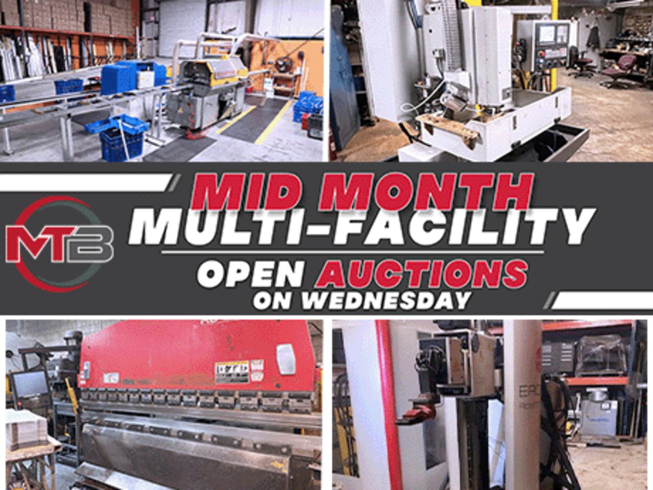 Mid-Month Multi-Facility CNC & Fab No Reserve Auction