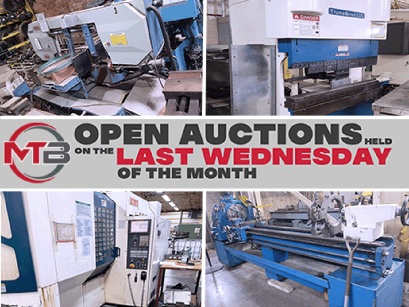 Monthly Multi-Facility CNC & Fab No Reserve Auction