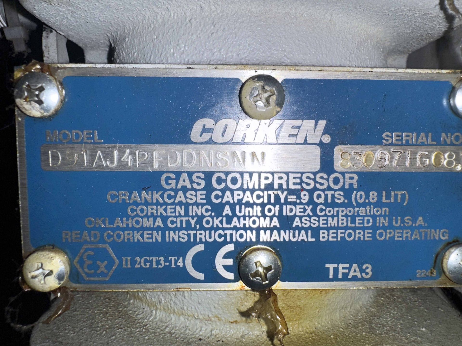 Corken D91AJ4PFDDNSNN-103 Gas Compressor - Image 3 of 3