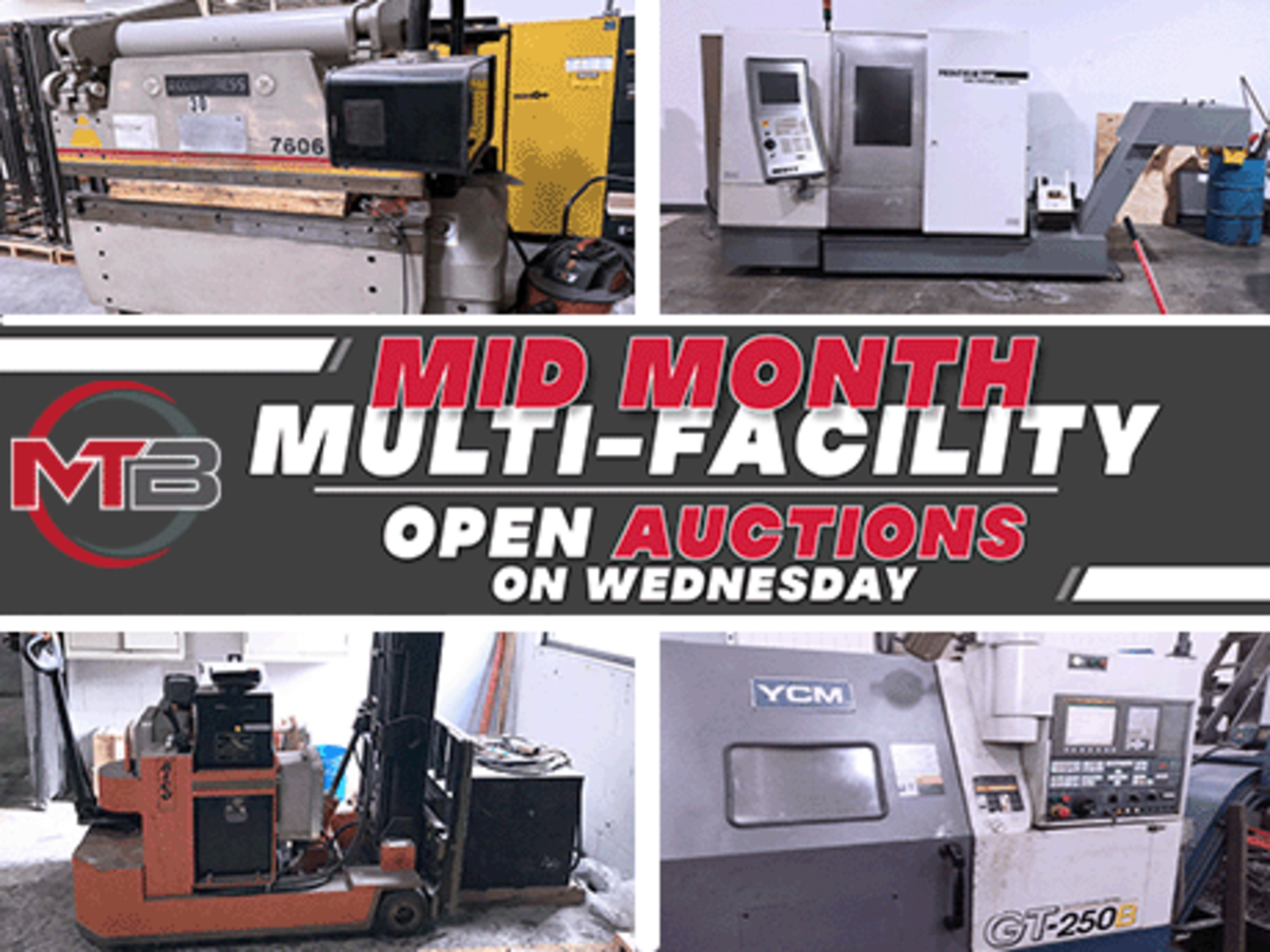 Mid-Month Multi-Facility CNC & Fab No Reserve Auction