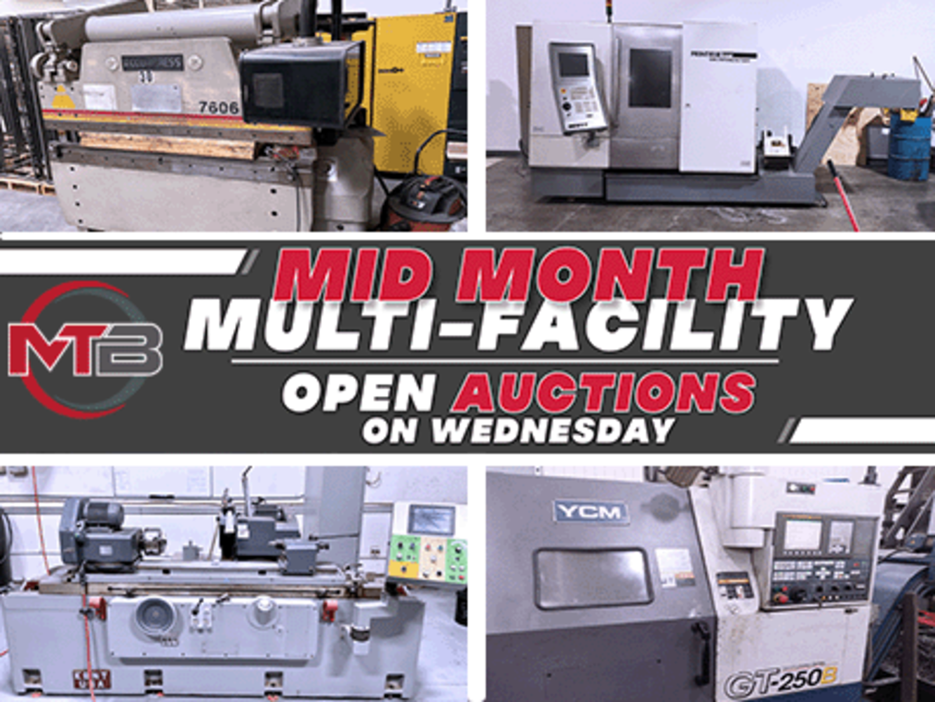 Mid-Month Multi-Facility CNC & Fab No Reserve Auction