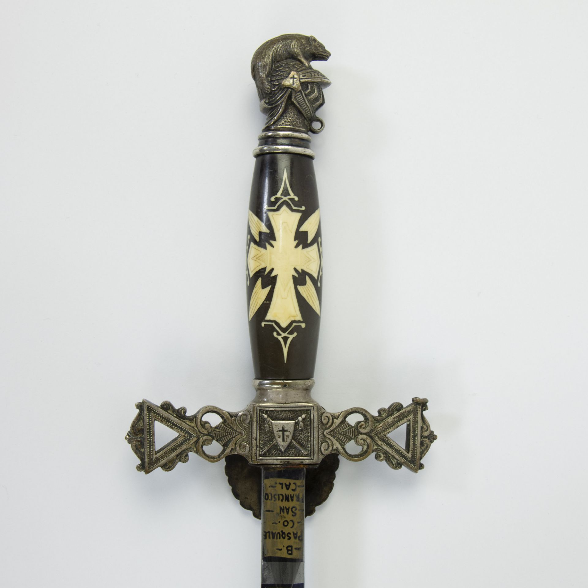 Lodge sword USA with name California John Robertson - Image 3 of 4