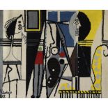 Picasso 1928, tapestry Le Peintre et Son modél from Desso Art Collection limited edition 72/500