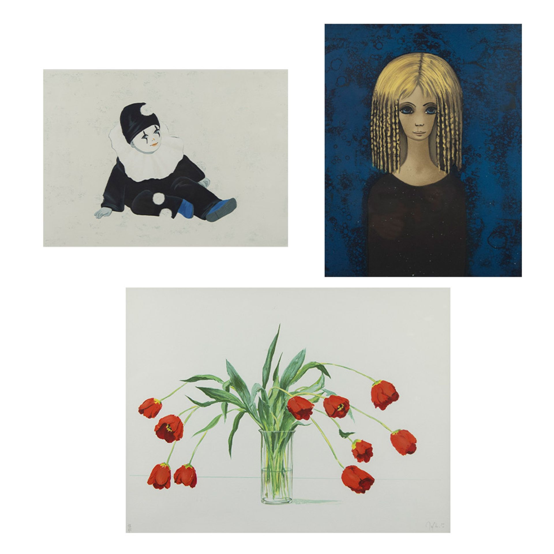 Jef WAUTERS (1927-2013), lot of 3 lithographs numbered and signed