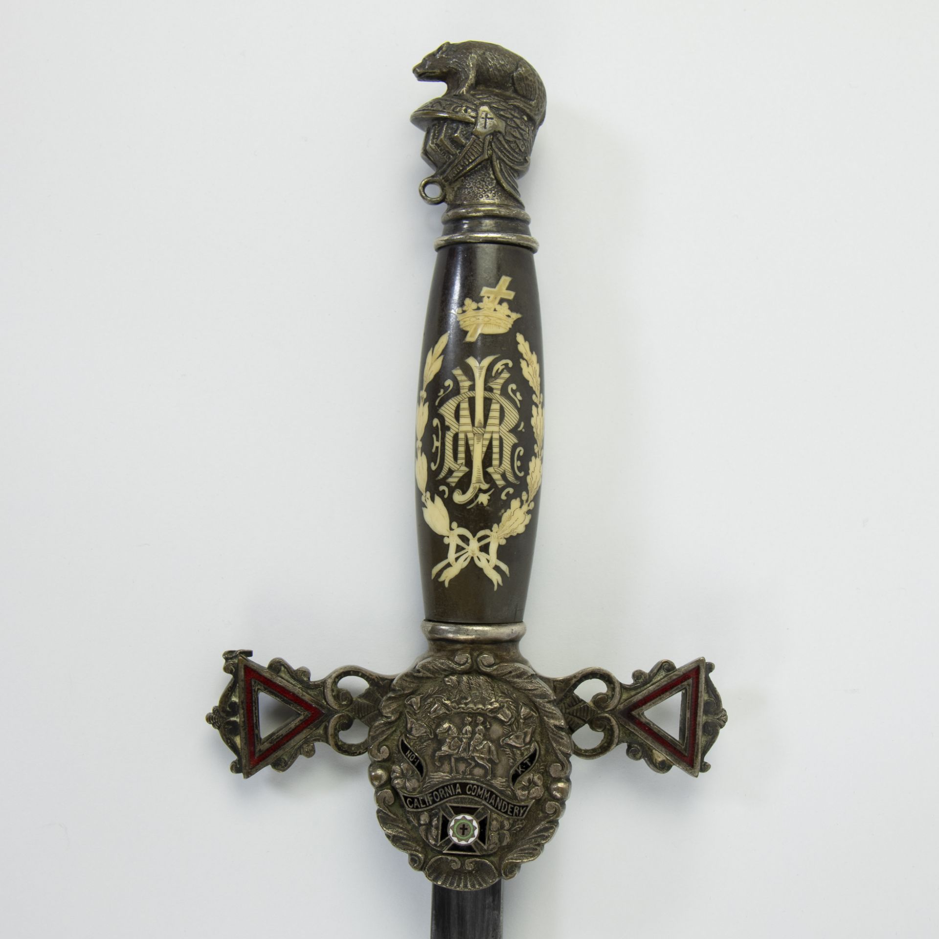 Lodge sword USA with name California John Robertson - Image 2 of 4