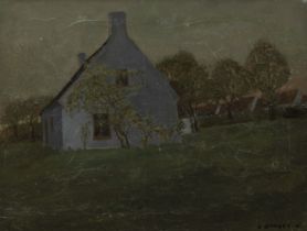 Albert SERVAES (1883-1966), oil on canvas The House of Doortje, signed and dated '11