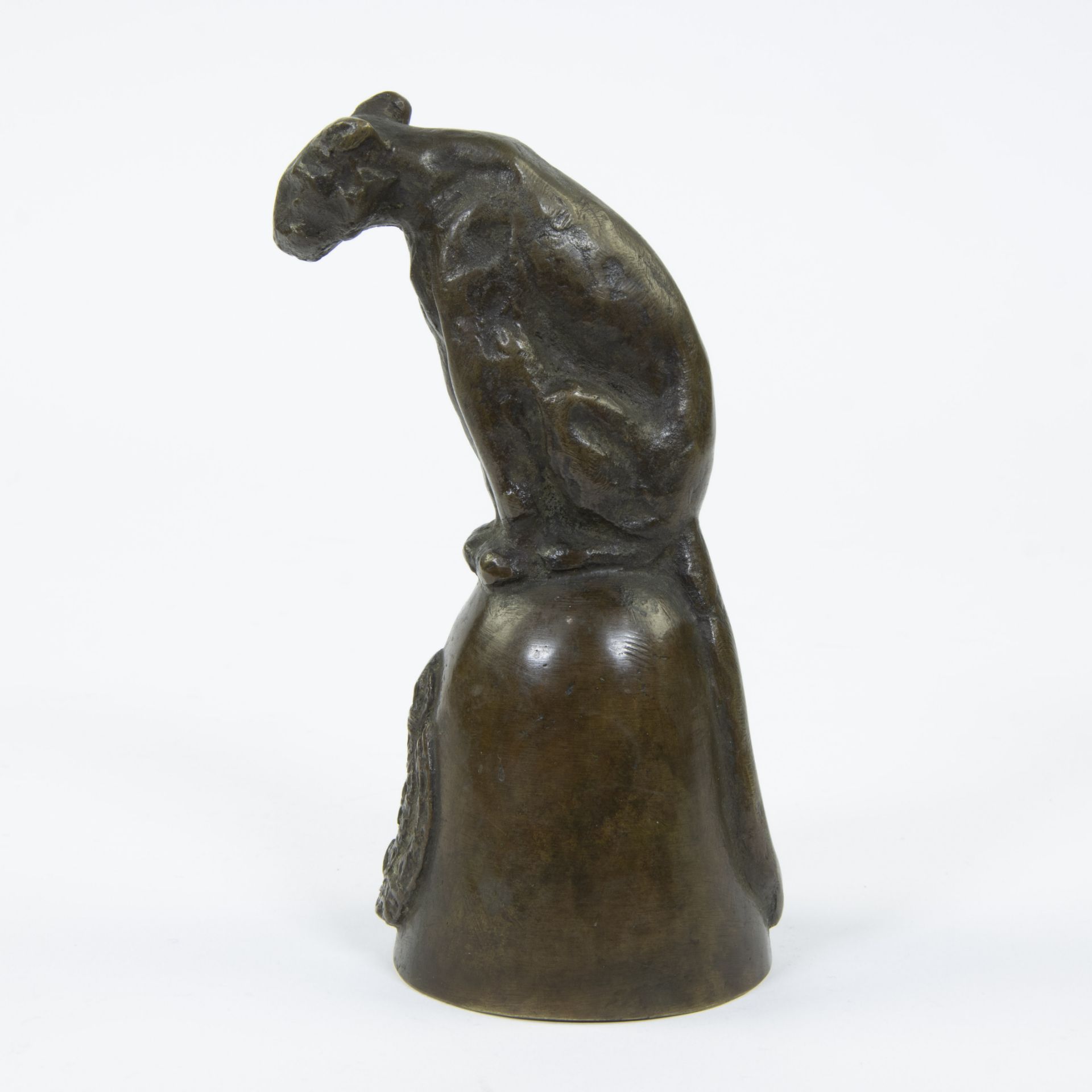 Domien INGELS (1881-1946), bronze bell with panther, signed - Image 2 of 6