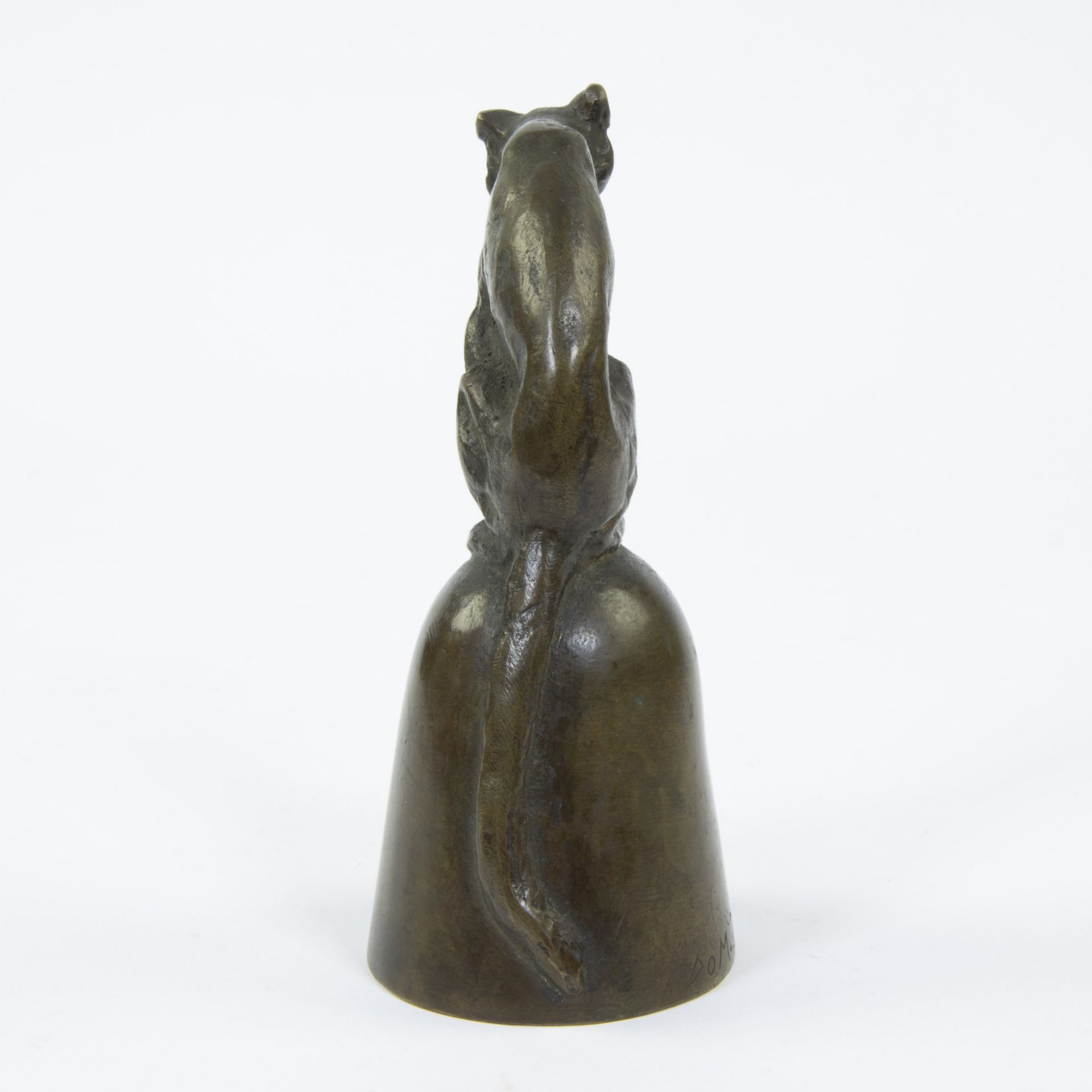 Domien INGELS (1881-1946), bronze bell with panther, signed - Image 5 of 6