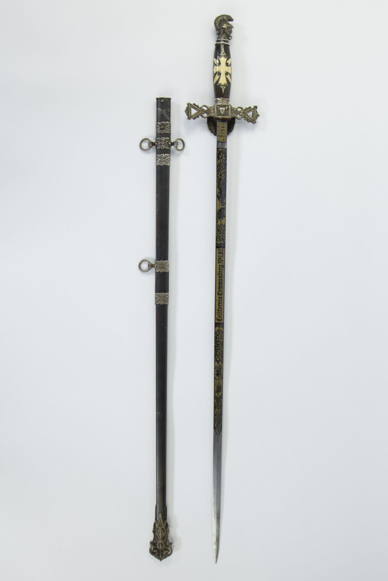 Lodge sword USA with name California John Robertson - Image 4 of 4