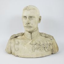 Carl Theodor WEGENER (1862-1935), plaster bust of Christian X of Denmark, signed and dated 1912