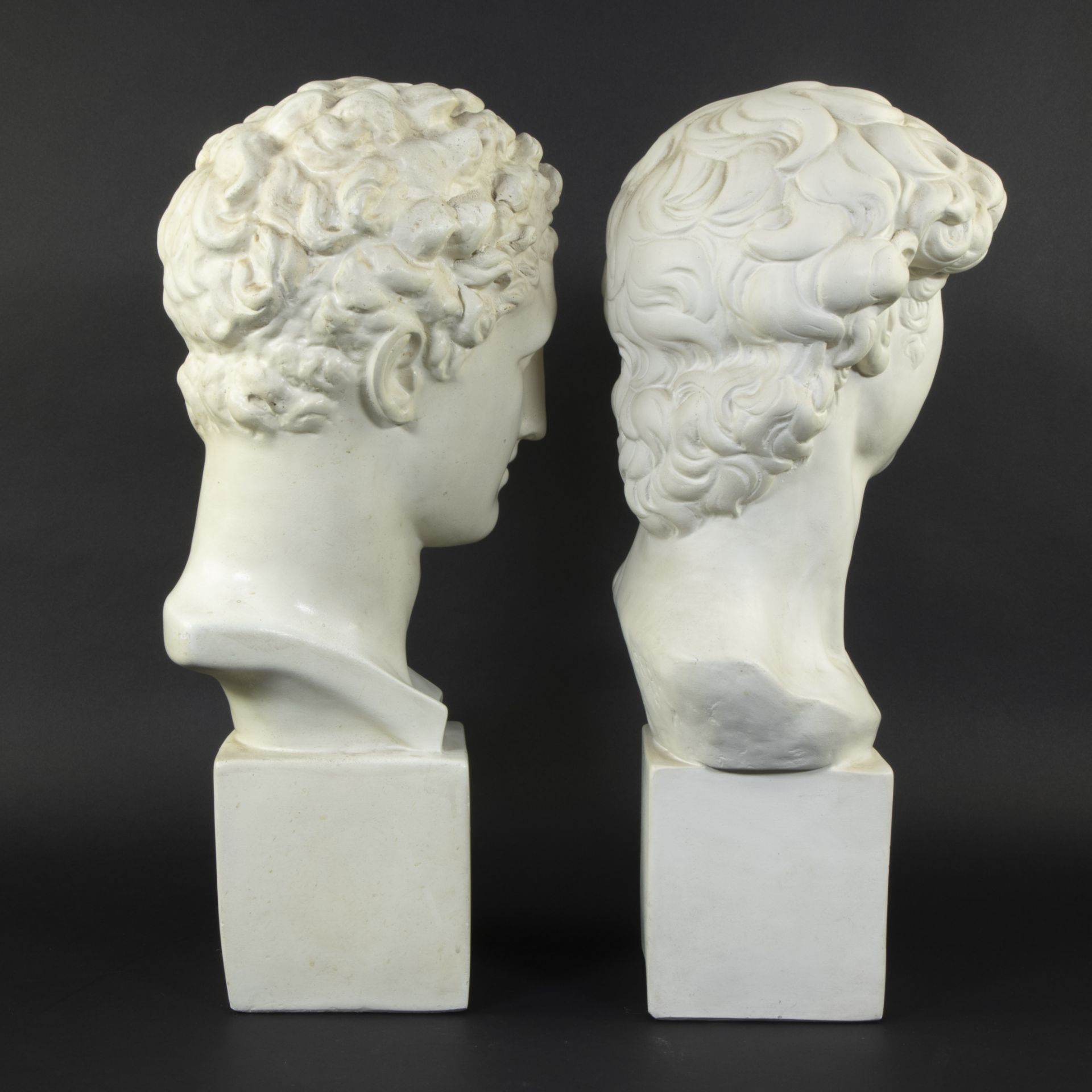 2 plaster busts David and Roman head - Bild 4 aus 4