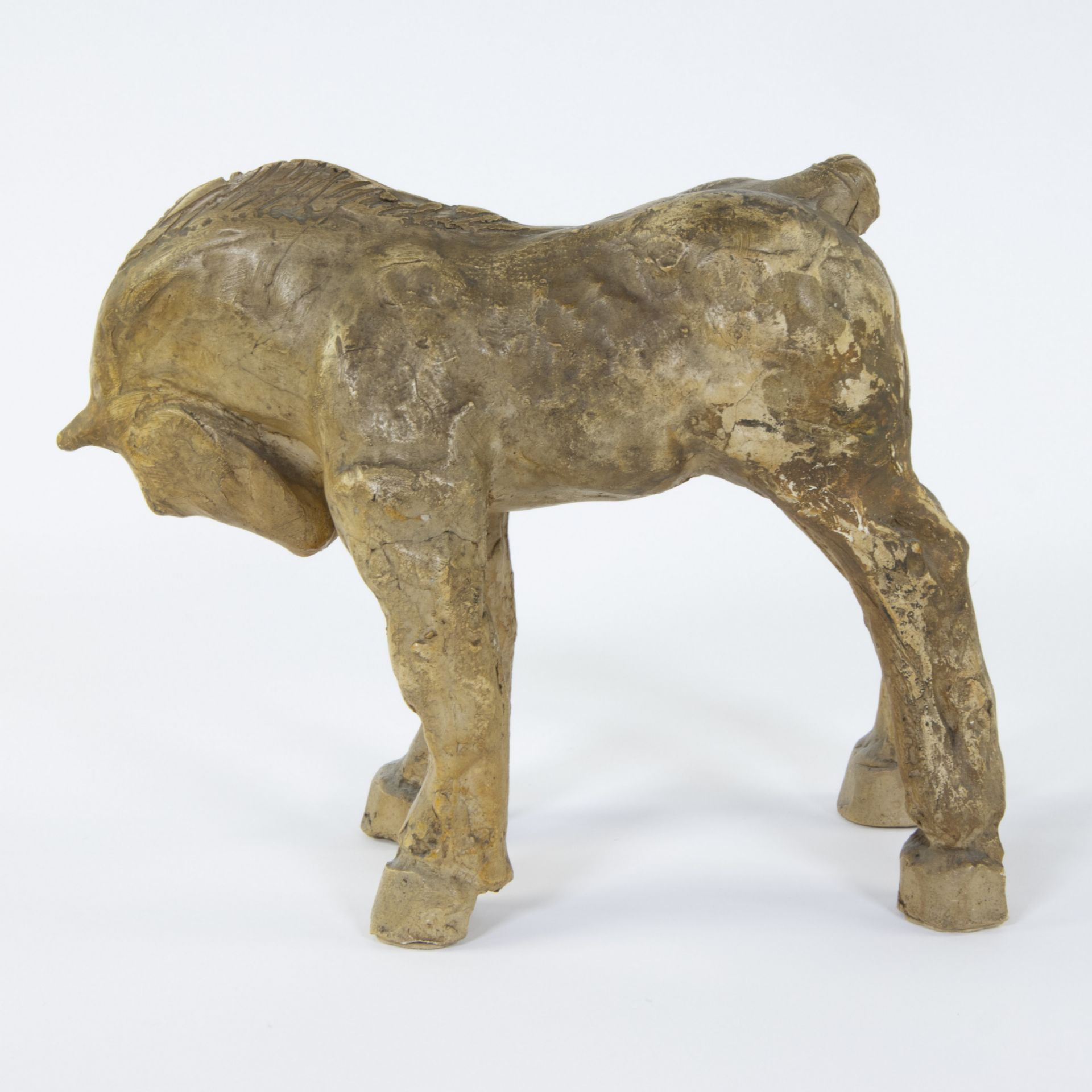 Domien INGELS (1881-1946), terracotta horse, unique specimen - Image 2 of 5