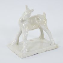 Rosa INGELS, ceramic buck, signed