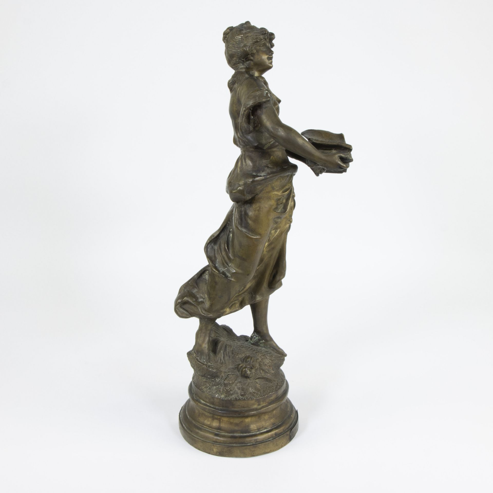 Mathurin MOREAU (1822-1912), bronze 'Inspiration', signed - Bild 4 aus 5