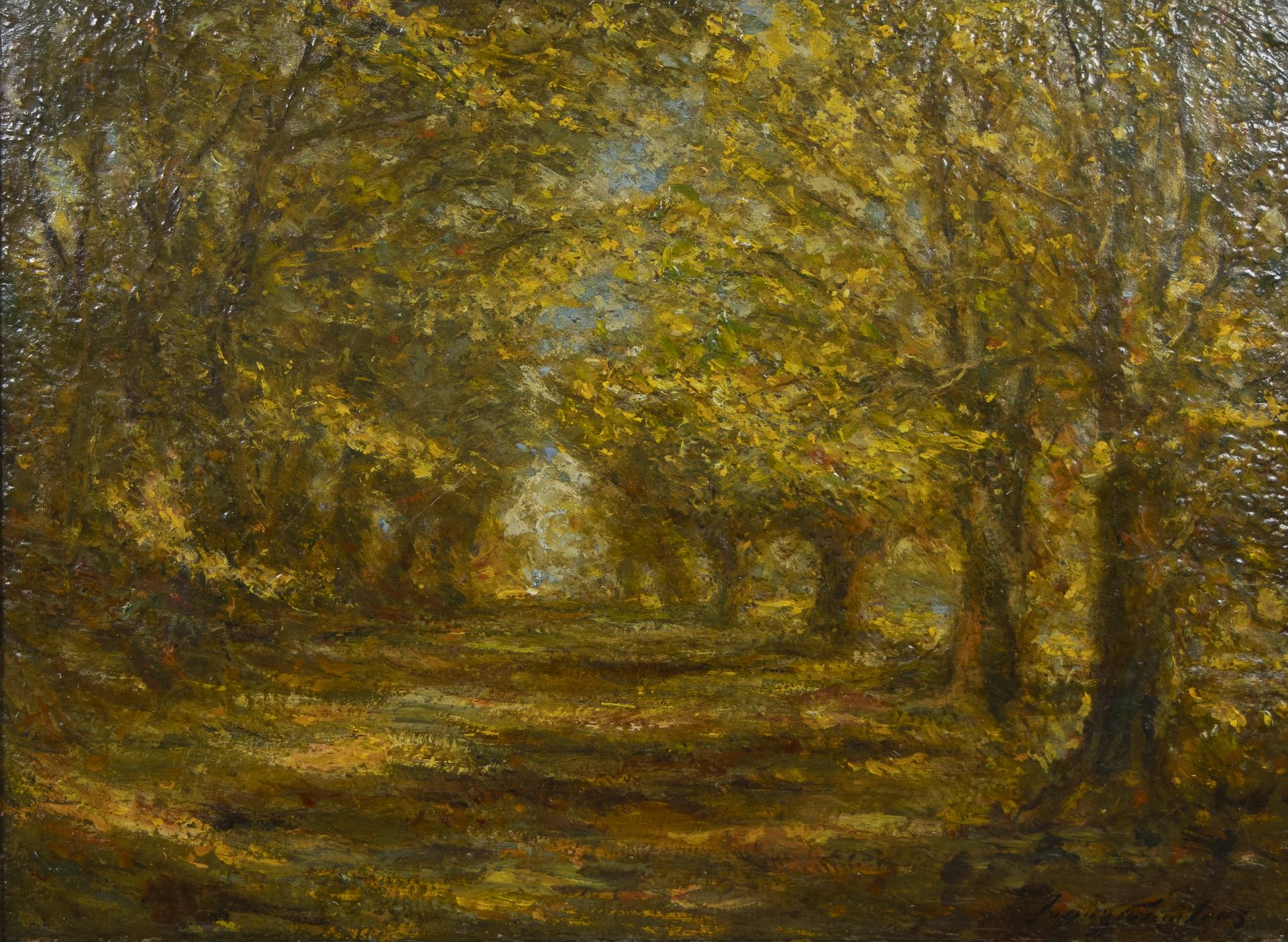 Franz COURTENS (1854-1943), oil on canvas Forest, signed