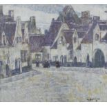 Alfons BLOMME (1889-1979), oil on panel Beguinage, signed