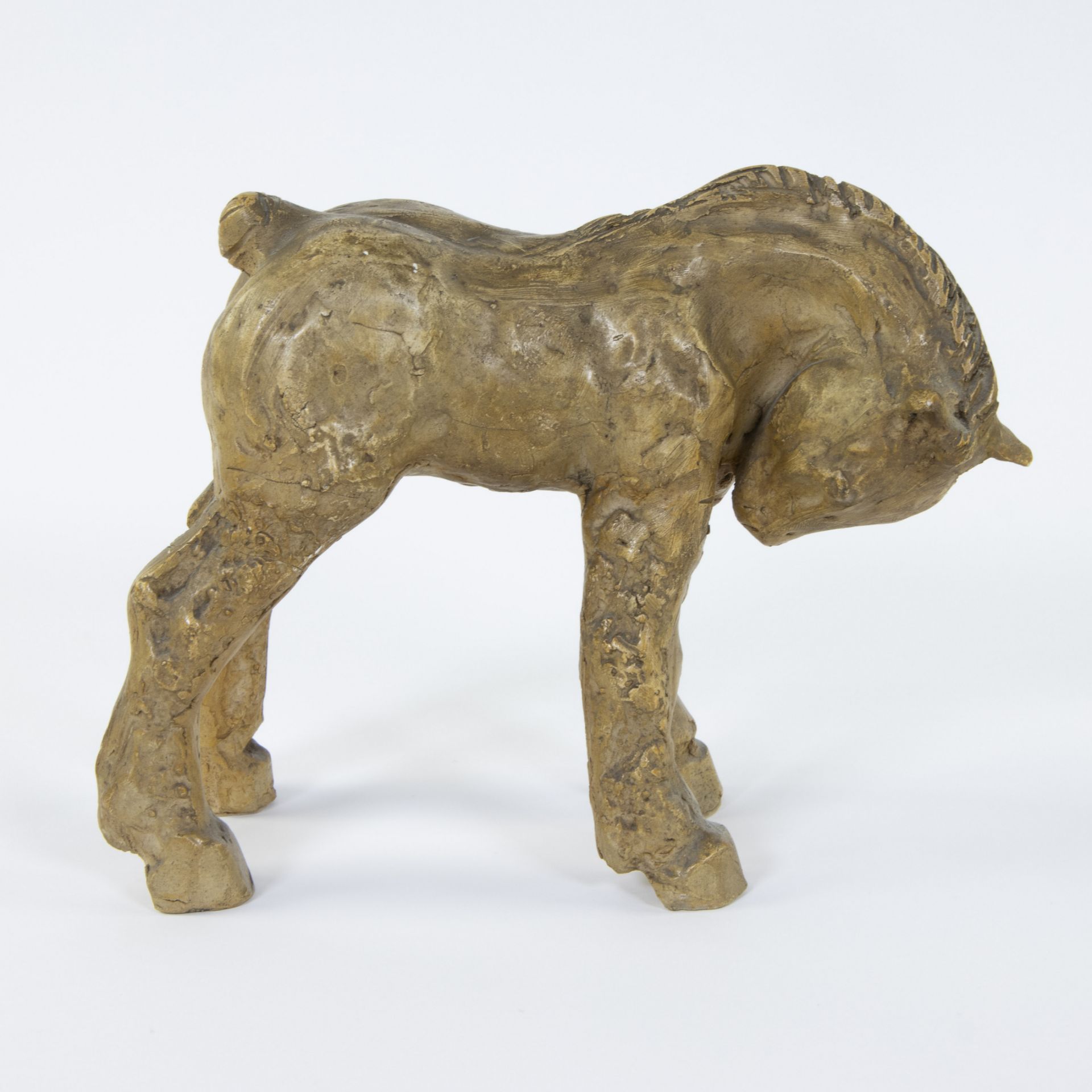 Domien INGELS (1881-1946), terracotta horse, unique specimen - Image 4 of 5