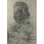 Alfons BLOMME (1889-1979), lithograph of the portrait of Albert Einstein, signed and dated 1933