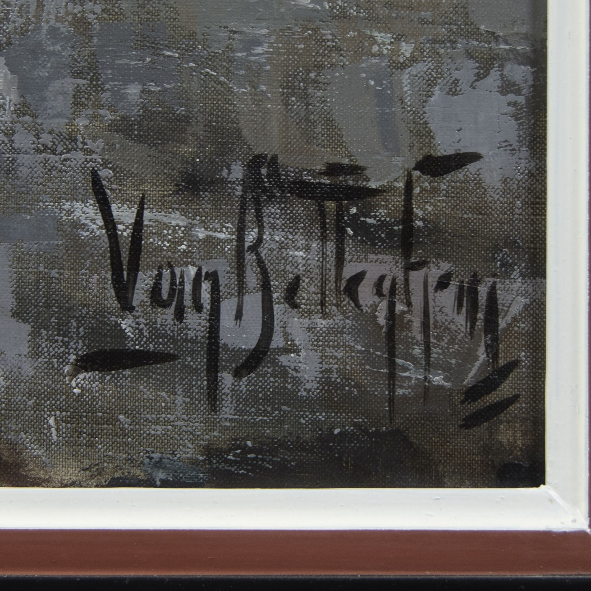 Aimé VAN BELLEGHEM (1922-1996), oil on canvas De Potterie Brugge, signed - Image 3 of 4