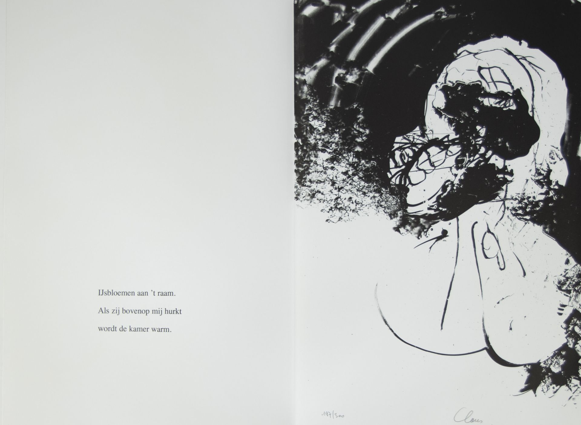 Folder FUGA by Hugo Claus cycle of 5 haikus and 8 lithographs on Japanese Iamane paper, publisher Vo - Image 9 of 11