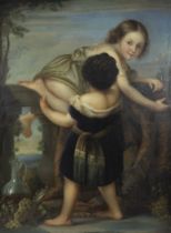 Oil on canvas, Playing children, 18th/19th century, signed Snyers