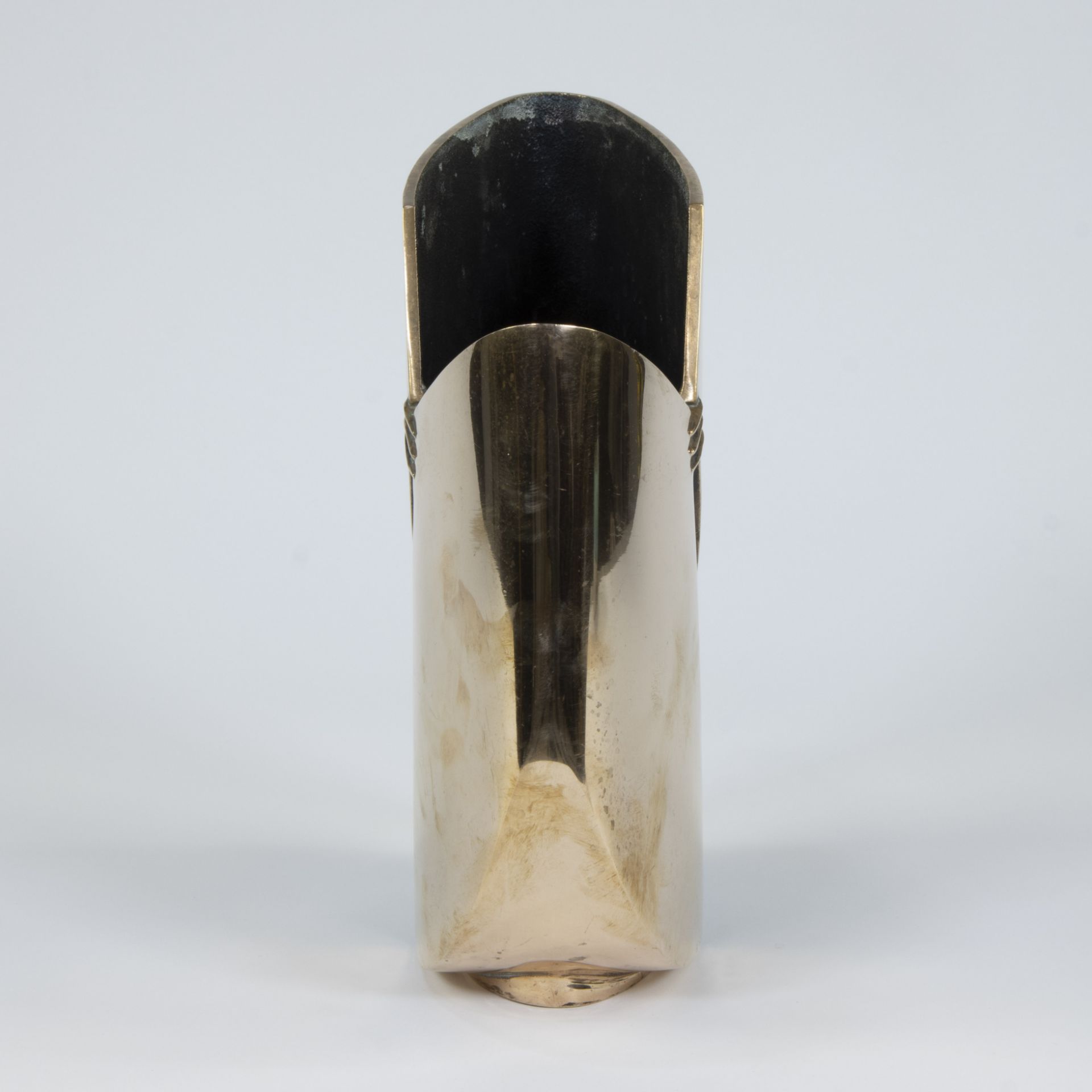 Esa FEDRIGOLLI (1950), polished bronze vase, 1970, Esart foundry - Image 2 of 5