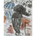 Henri Victor WOLVENS (1896-1977), watercolour At the bar, signed