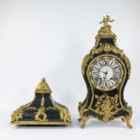 French 19th century cartel clock on console with finely chiselled gilt dial, marked Bailly Laine A P