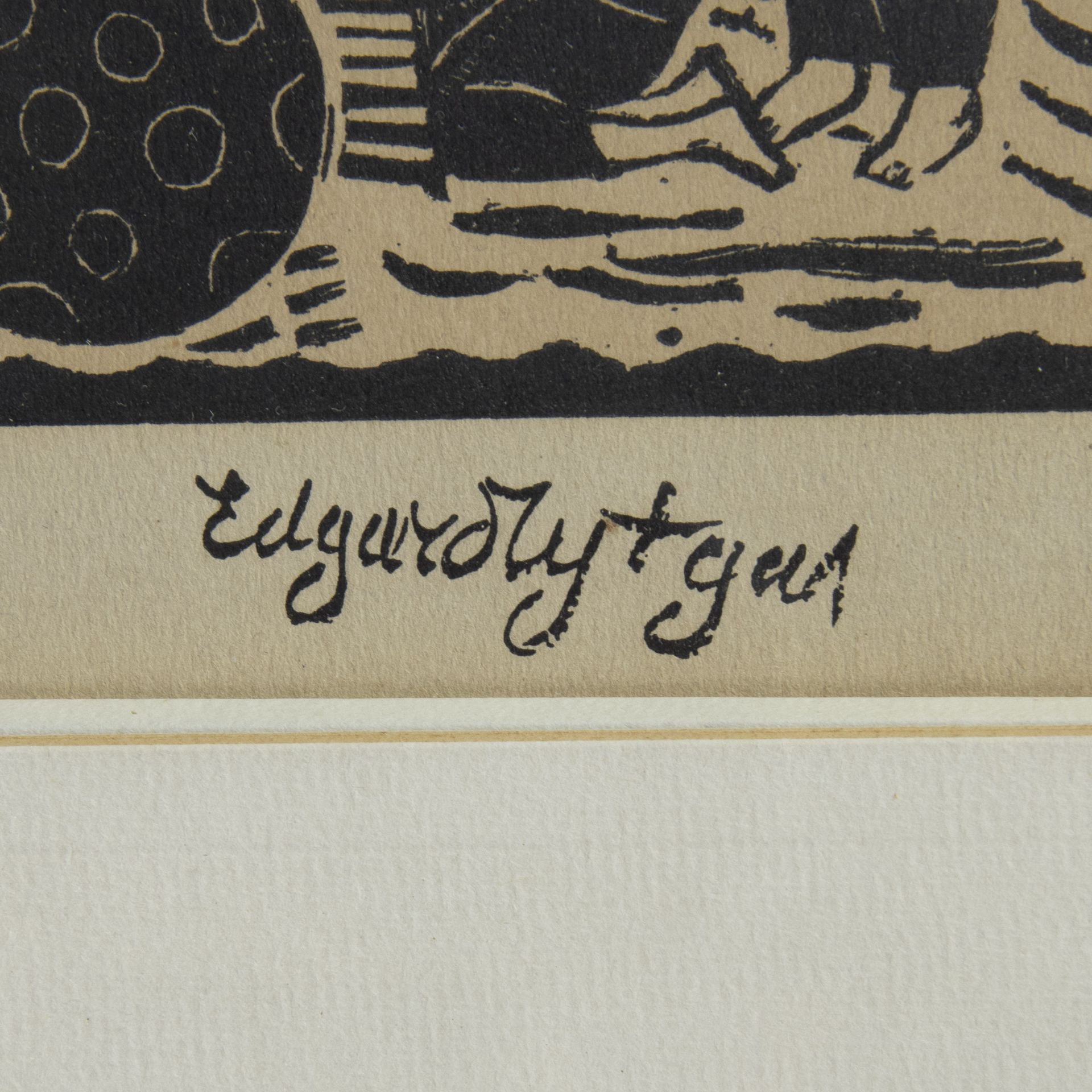 Edgard TYTGAT (1879-1957), woodcut La fortune de la roulotte, numbered 272/450 and signed in the pla - Bild 7 aus 8