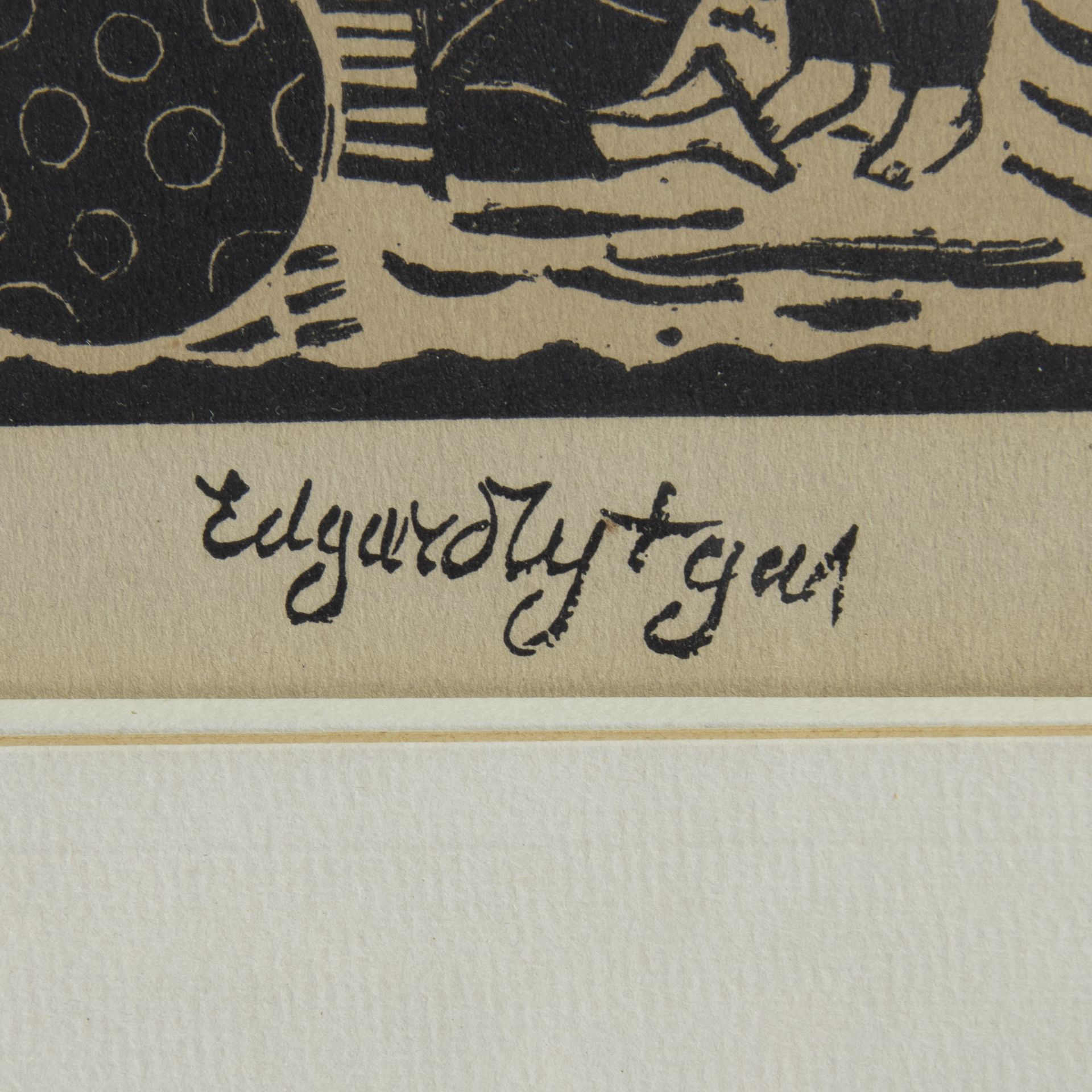 Edgard TYTGAT (1879-1957), woodcut La fortune de la roulotte, numbered 272/450 and signed in the pla - Image 7 of 8