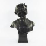 Bronze bust of the sweet-souled Sappho, signed
