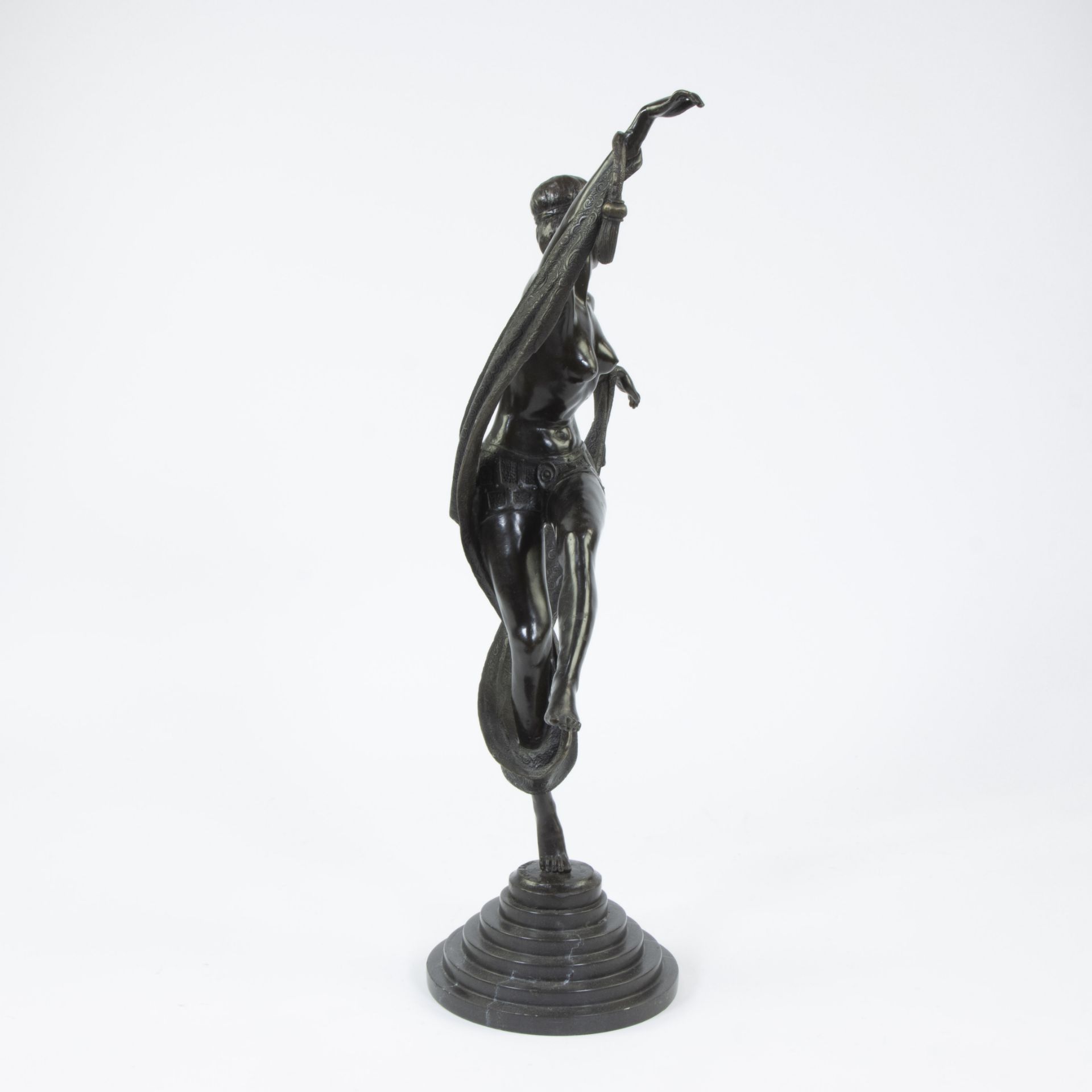 Fanny ROZET (1881-c.1921), bronze sculpture of a dancer, signed, posthumous cast - Bild 2 aus 5