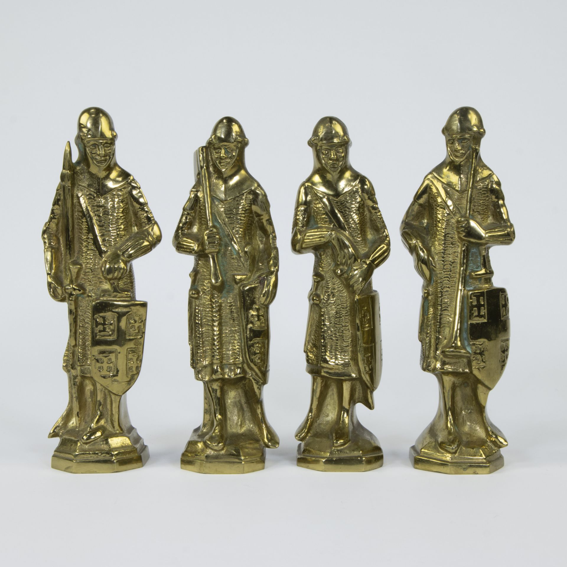 The 4 tower keepers of Ghent in gilt bronze - Image 4 of 4