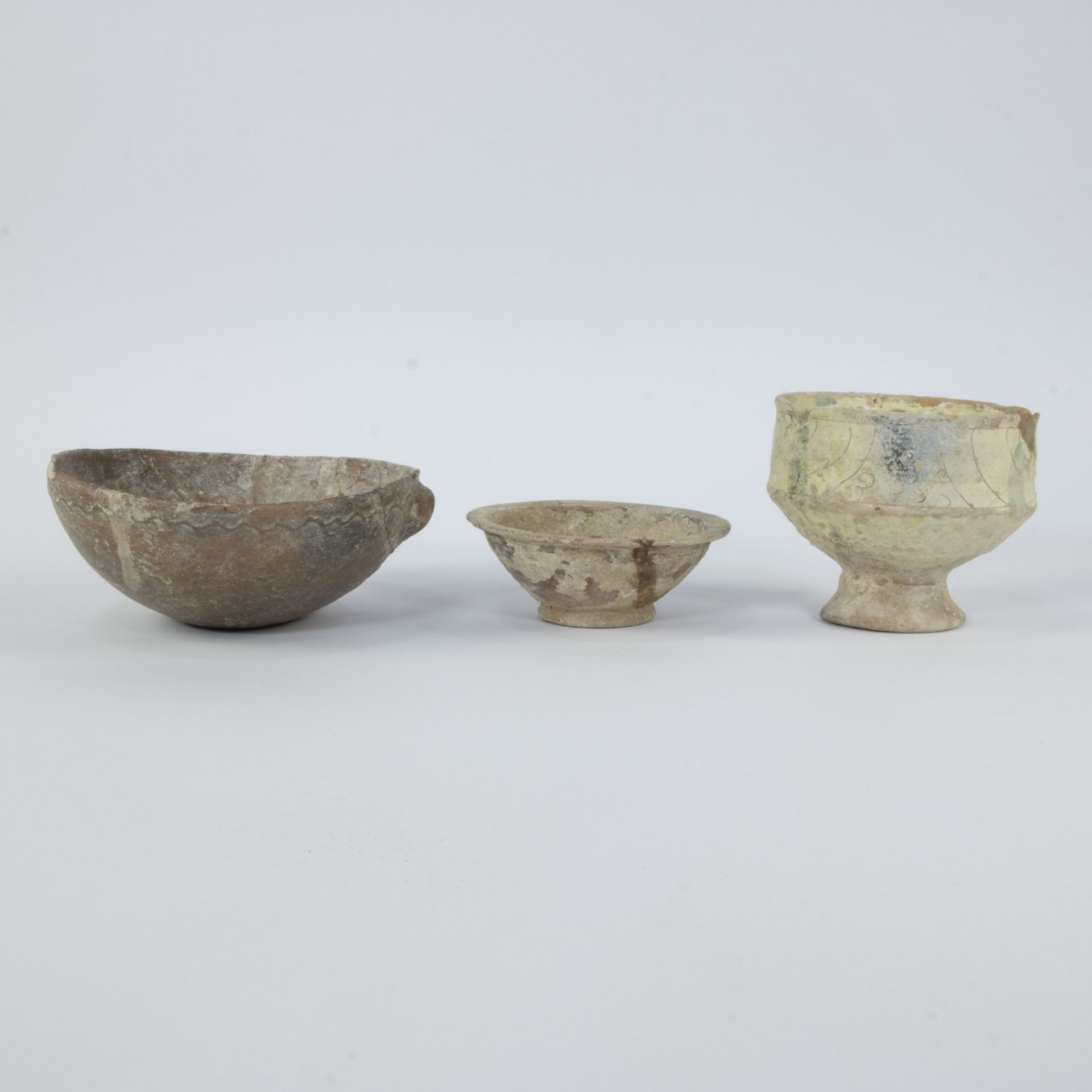 Pottery from ancient Greece, 2 bowls and a drinking cup - Bild 3 aus 5