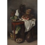Robert VAN CAUWENBERGHE (1905-1985), oil on canvas Still life with ham, signed and dated '51