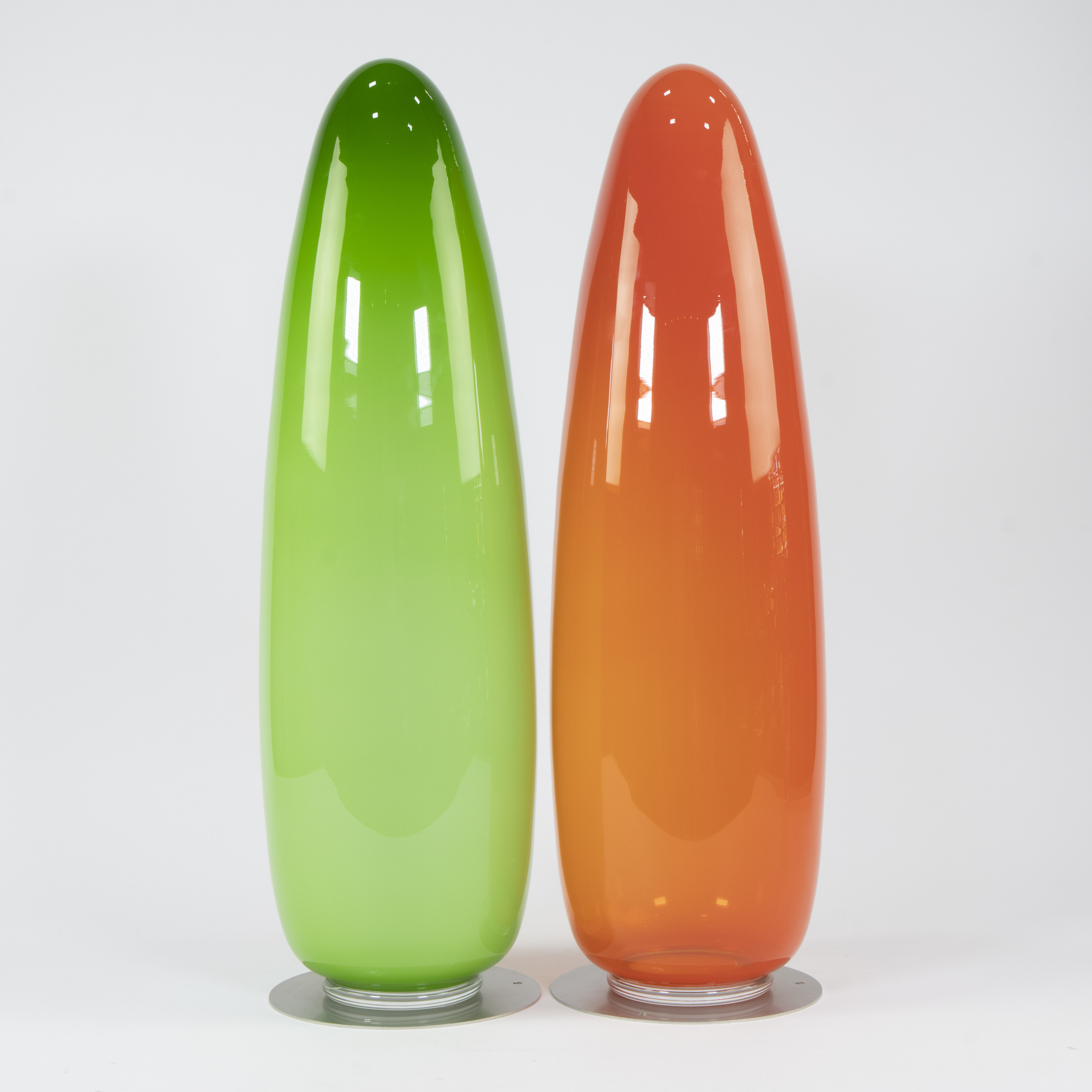 Giampaolo AMORUSO (1961), pair of mouth-blown coloured glass sculptures - Image 4 of 4