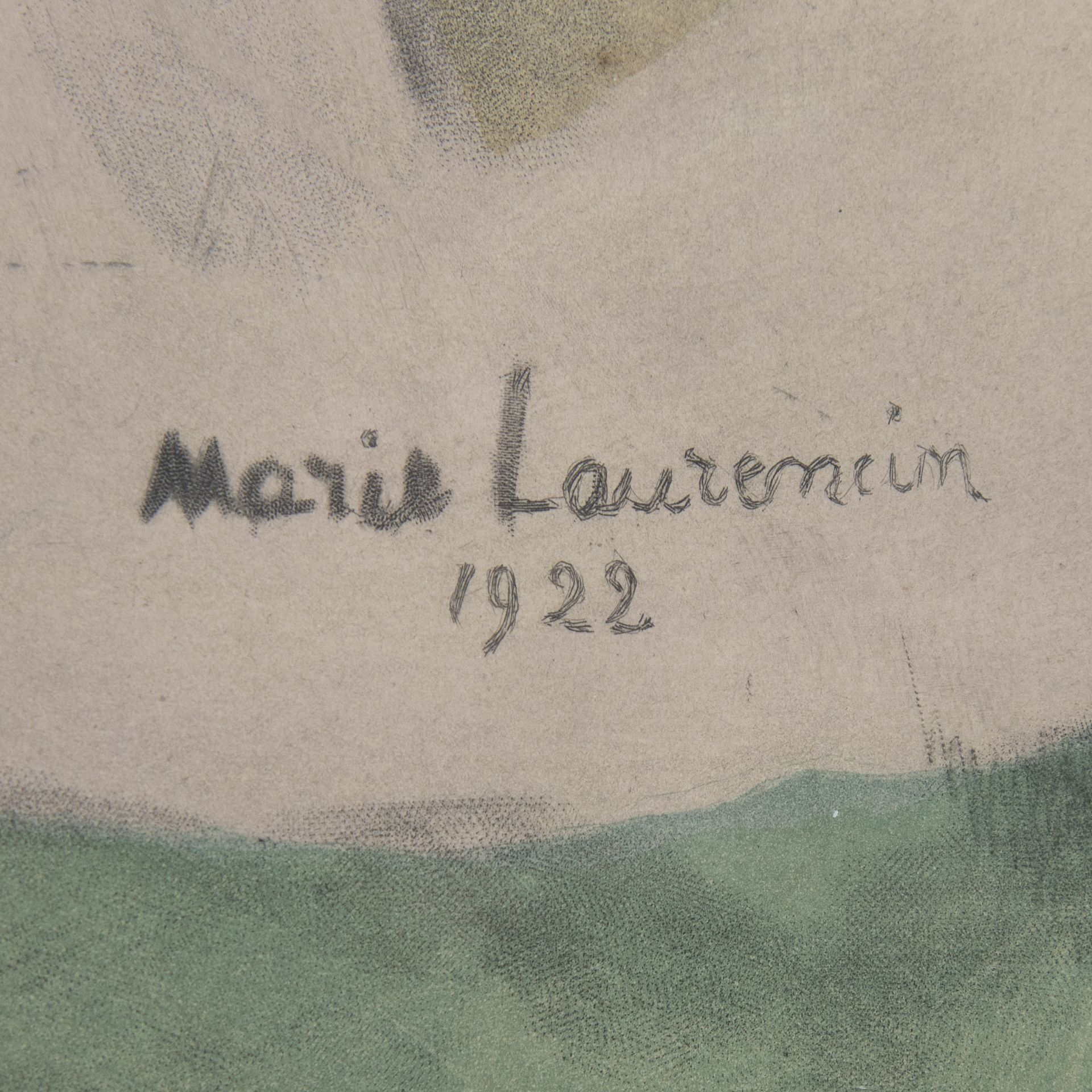 Marie LAURENCIN (1883-1956), chalcography Femme au hamac, signed and dated 1922 in the plate (editio - Bild 3 aus 3